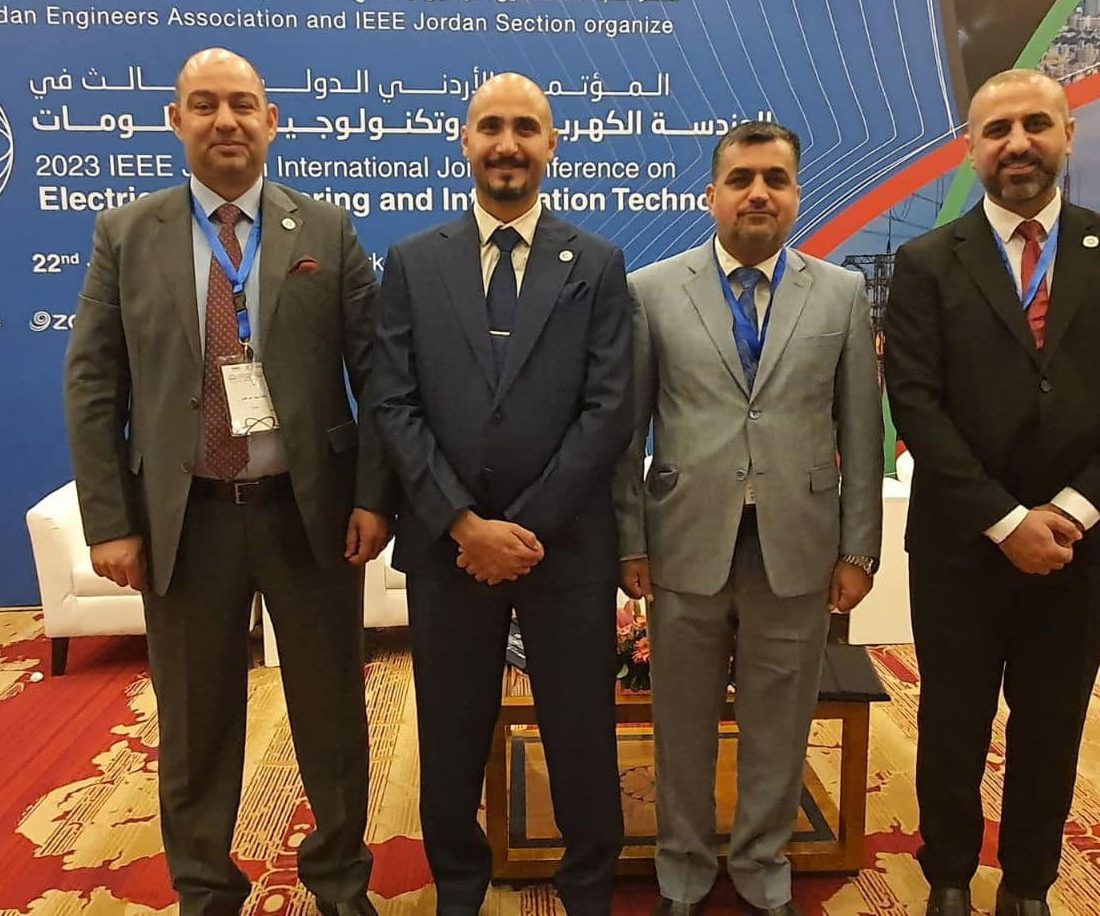 وفد من نقابة المهندسين يشارك في فعاليات المؤتمر الأردني الدولي في الهندسة الكهربائية وتكنولوجيا المعلومات