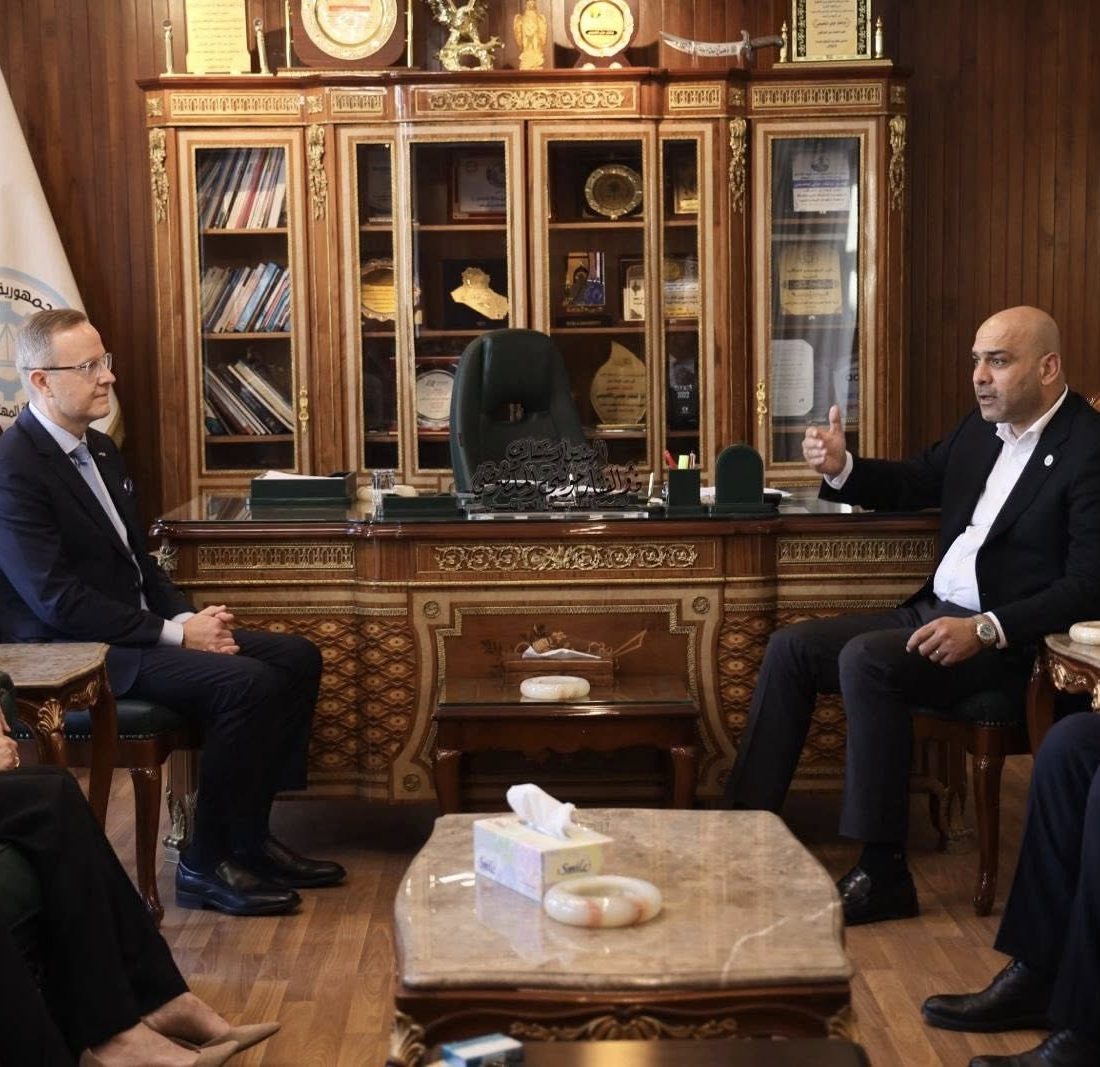 نقيب المهندسين يستقبل سفير فنلندا ويبحث معه آفاق التعاون في المجالات الهندسية والأكاديمية بين البلدين