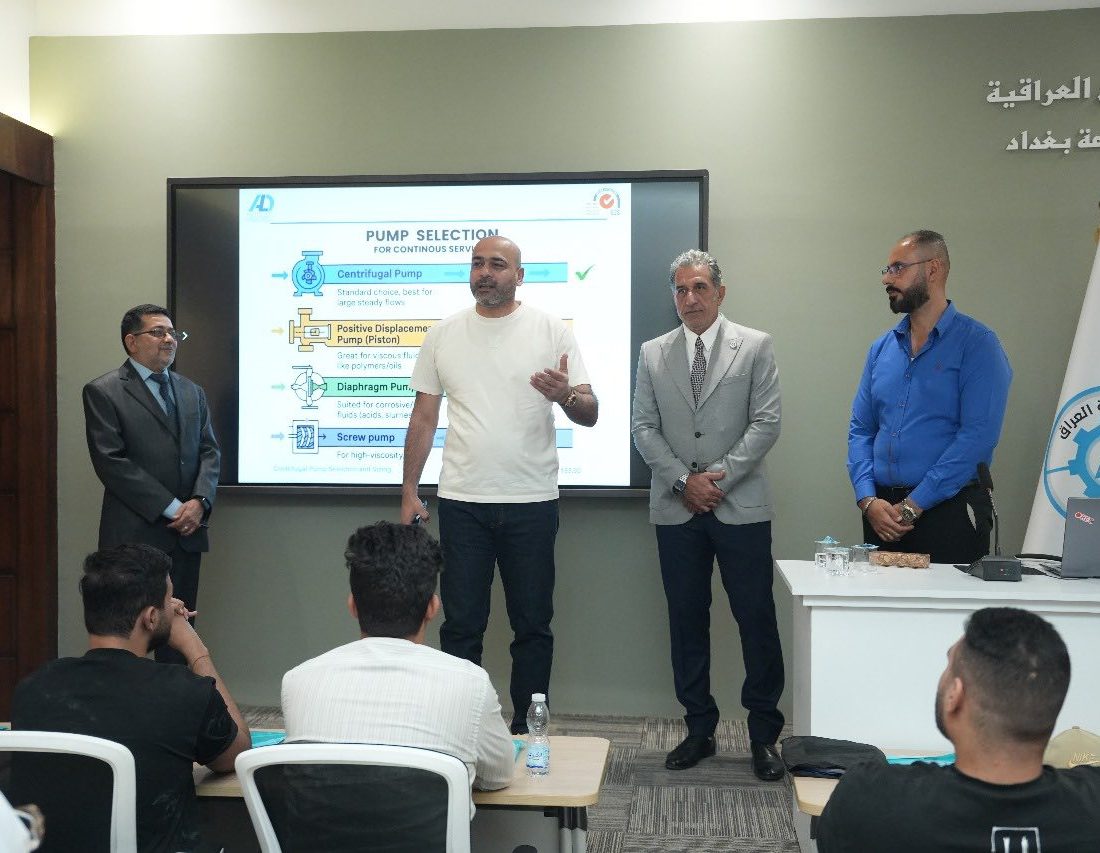 نقابة المهندسين تنظّم دورة تدريبية حول تشغيل وصيانة المضخات في التطبيقات النفطية والصناعية