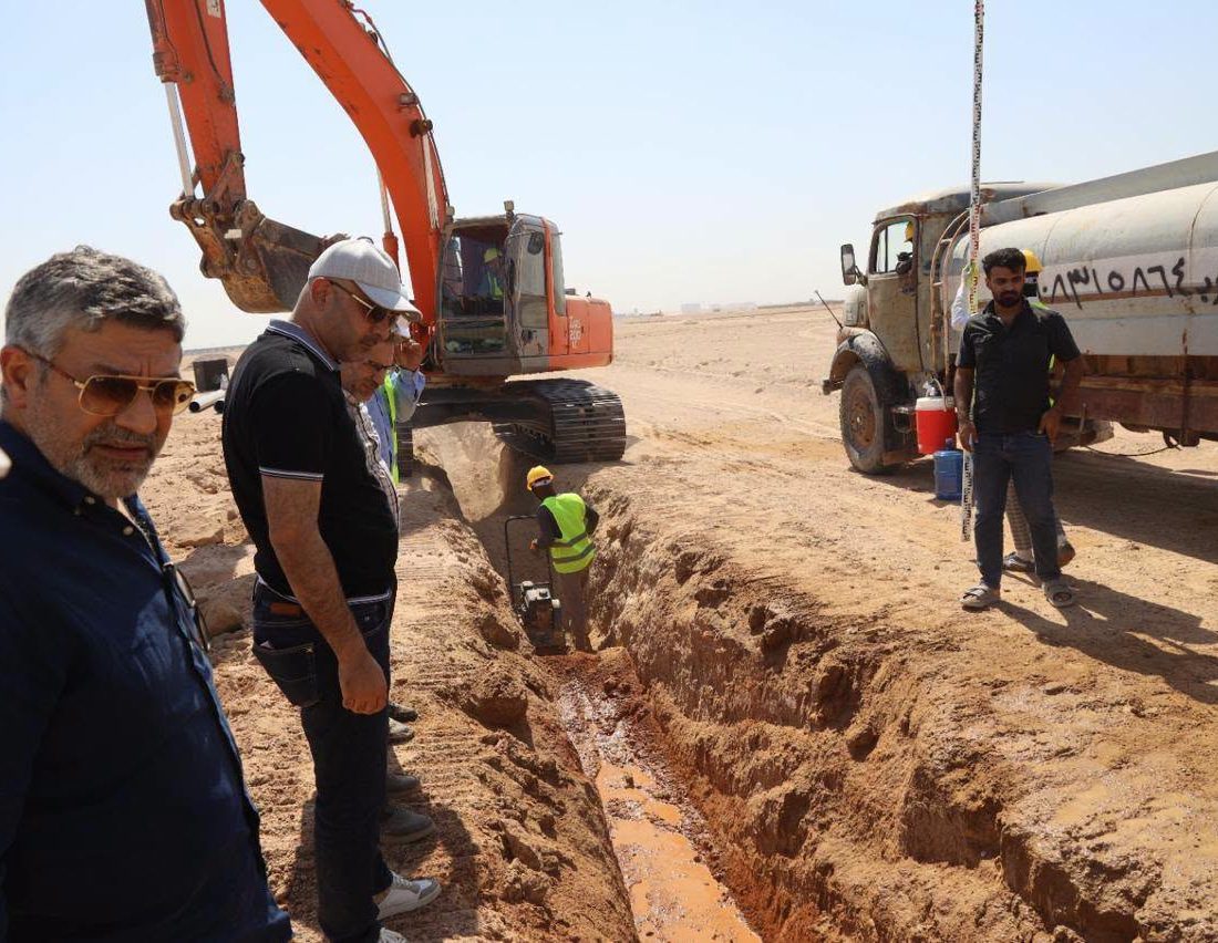نقيب المهندسين يتابع ميدانياً نسب إنجاز أعمال البنى التحتية لأراضي المهندسين في النجف الأشرف