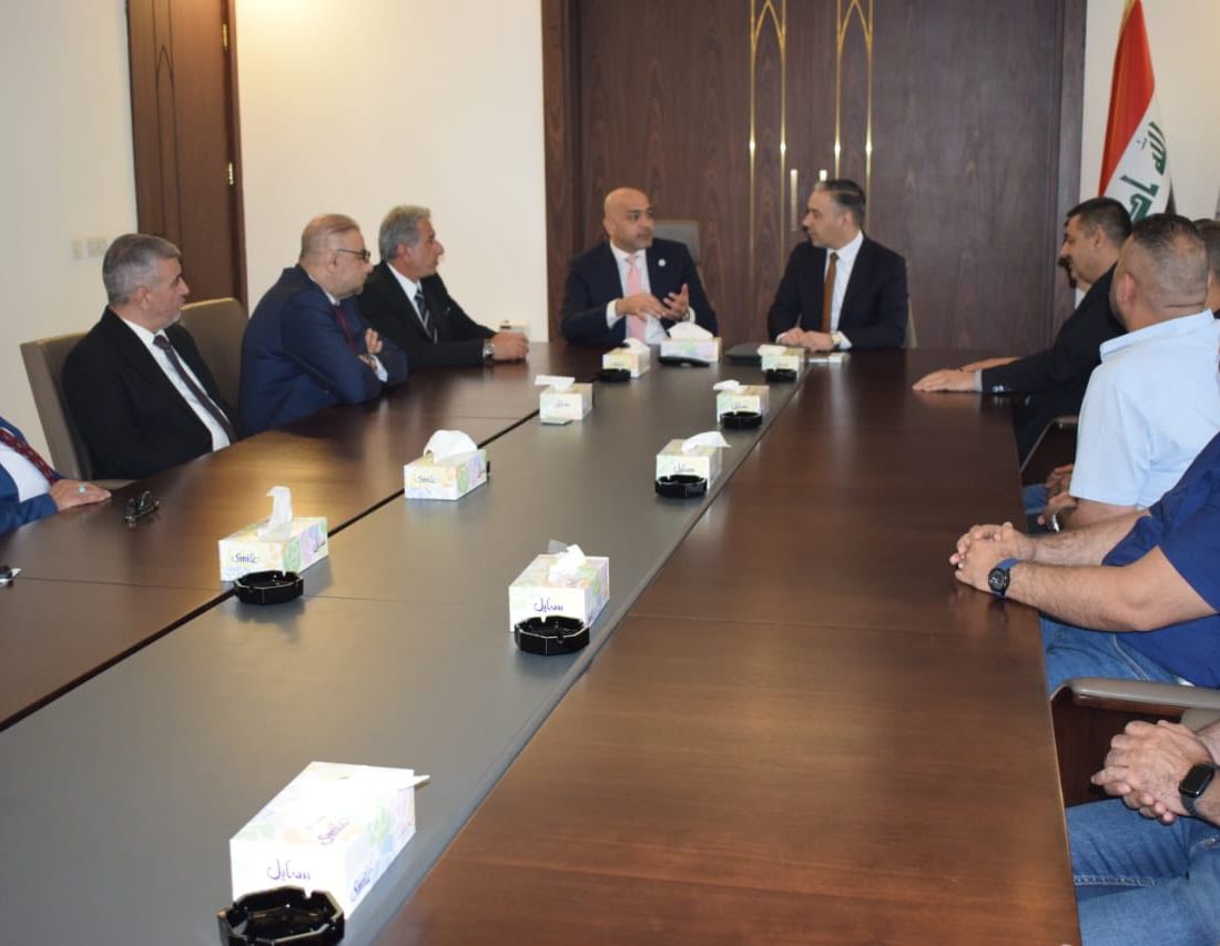 نقيب المهندسين يبحث مع مدير عام المصرف الصناعي سبل التعاون المشترك وتطوير الكفاءات الهندسية