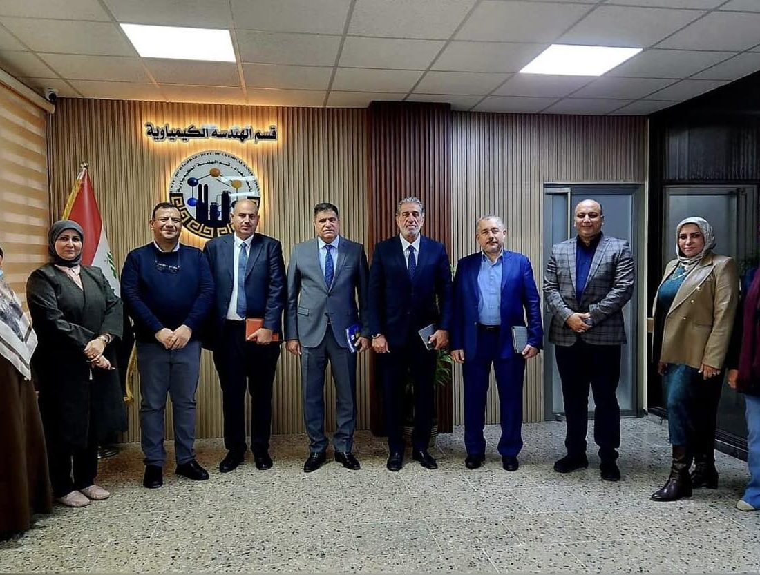 نقابة المهندسين تشارك في اجتماع المجلس الاستشاري الصناعي لقسم الهندسة الكيمياوية بجامعة بغداد