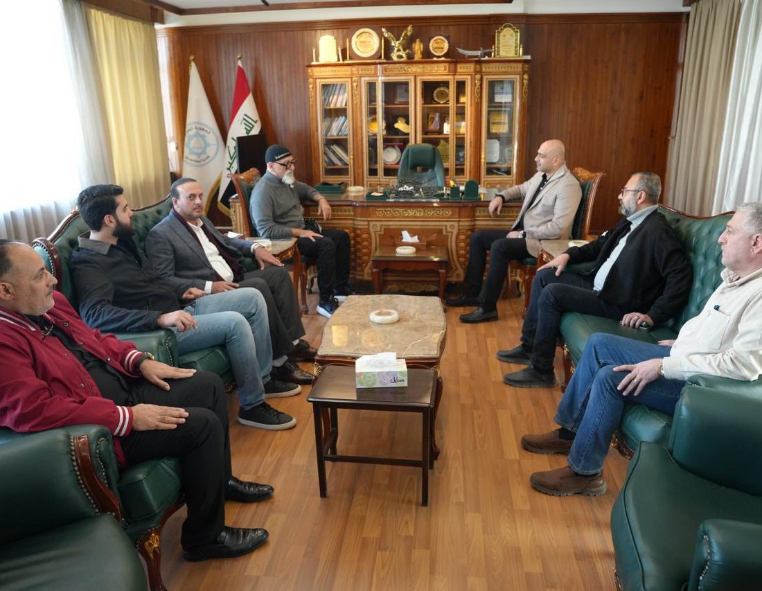 نقيب المهندسين يستقبل النحّات أحمد البحراني ويؤكد أهمية التكامل بين الفن والهندسة