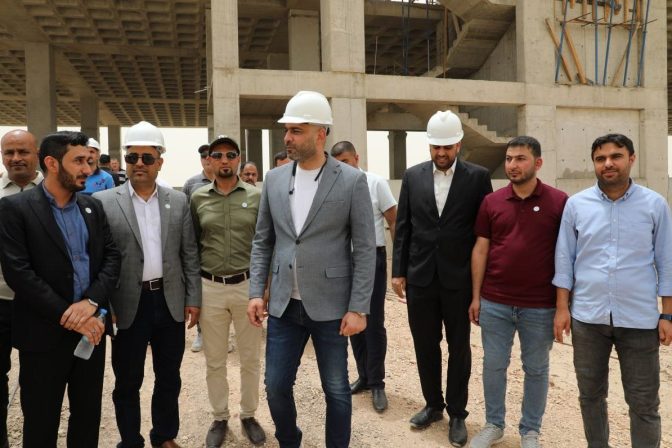 زيارة نقيب المهندسين العراقيين وأعضاء مجلس النقابة لأهم المشاريع الهندسية في محافظة كربلاء المقدسة
